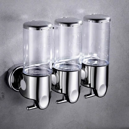 Single/Double/Triple500Ml Soap Dispenser Wall-Mount Shower Bath Shampoo Dispenser Liquid Soap Container Soap and Gel Dispenser