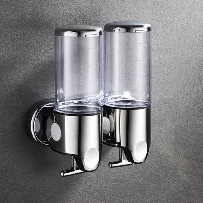 Single/Double/Triple500Ml Soap Dispenser Wall-Mount Shower Bath Shampoo Dispenser Liquid Soap Container Soap and Gel Dispenser